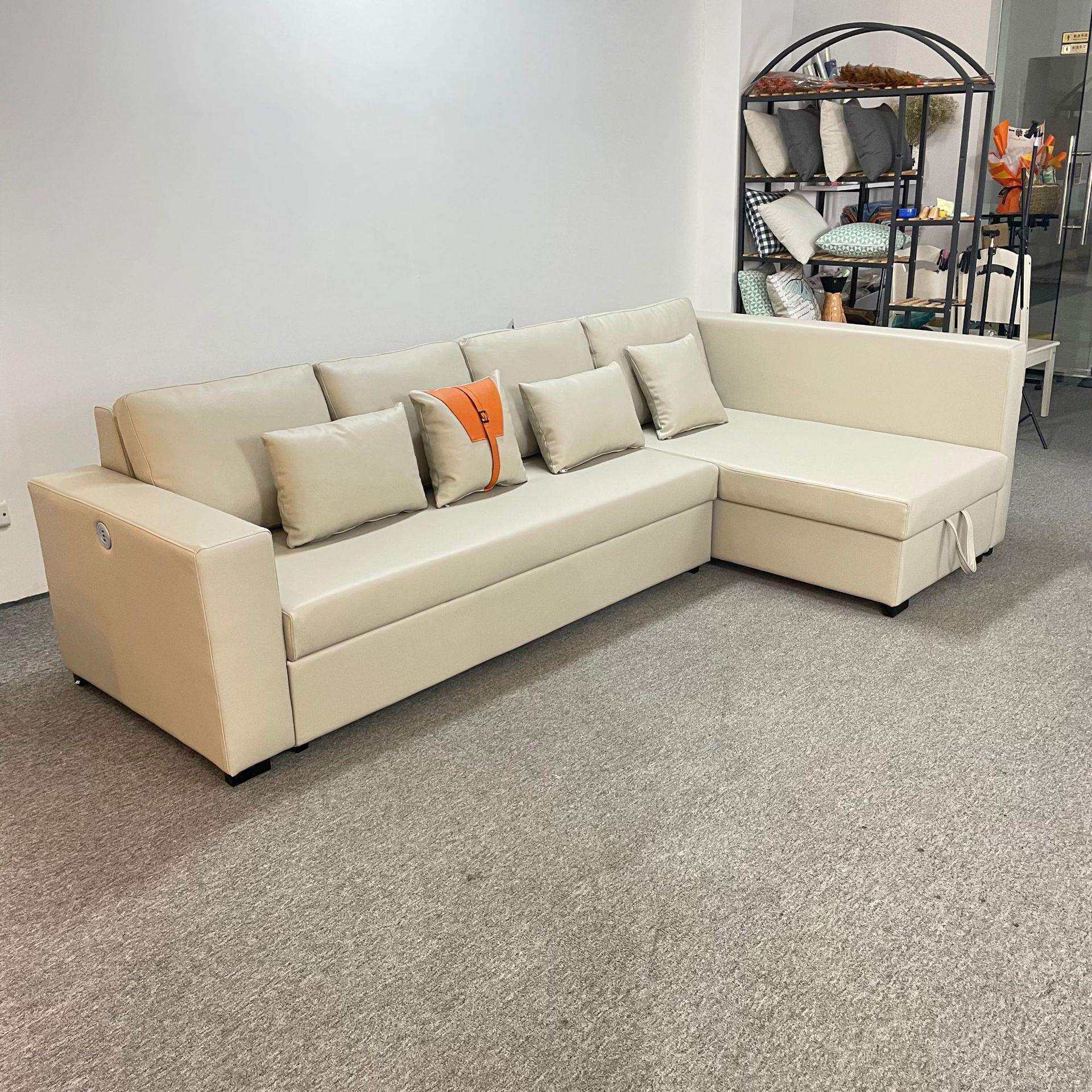 沙发床两用可折叠沙发贵妃客厅多功能小户型家用双人可收纳贵妃位