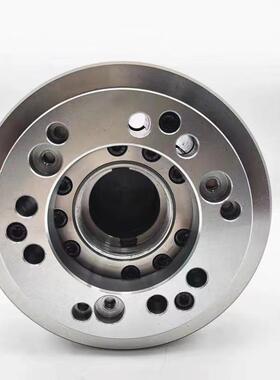 台湾标准 钢体中空 4寸三爪液压卡盘高精度油压动力夹头SB-204