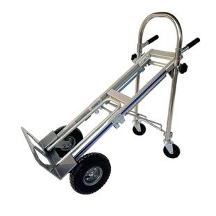 厂家供应物流铝合金手拉车便携折叠手推车多功能铝制手推车工具车