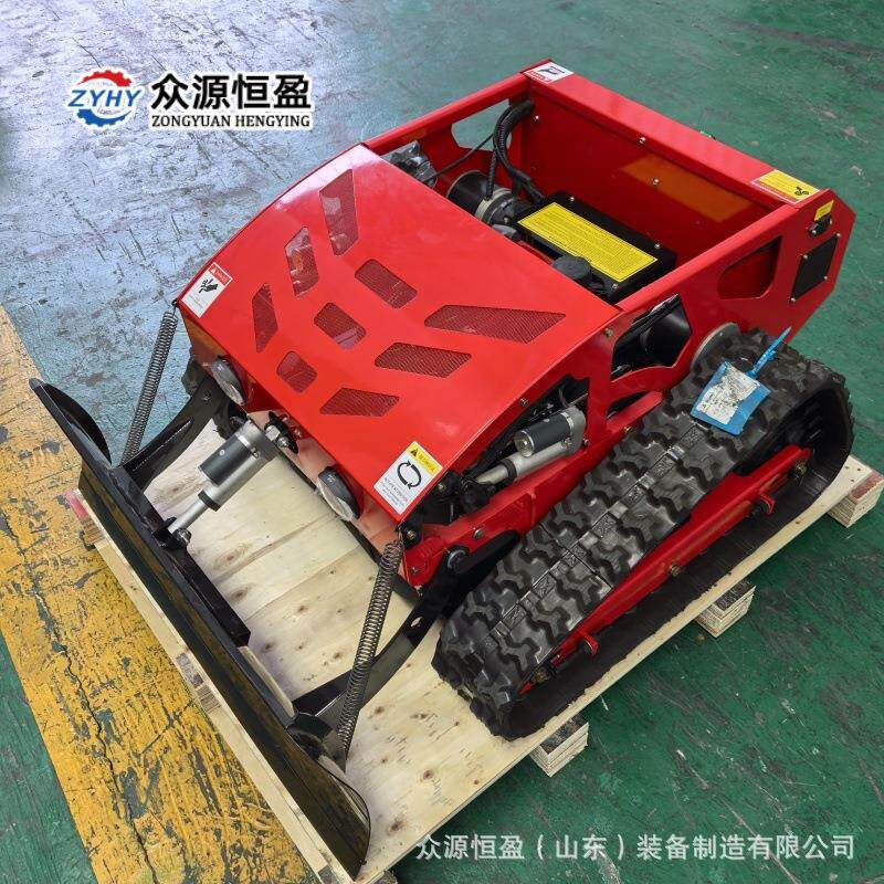 遥控履带割草机 众源厂家出口罗马尼亚1.1米割幅大马力割草机