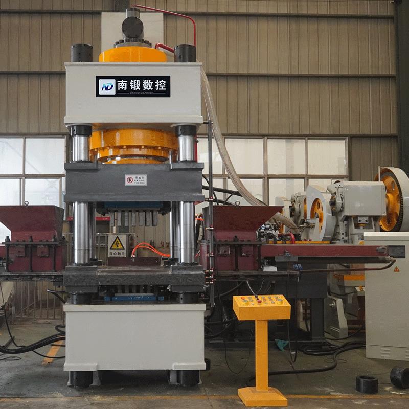 630吨鱼饵块成型液压机粉末成型压力机四梁四柱鱼饵压块油压机