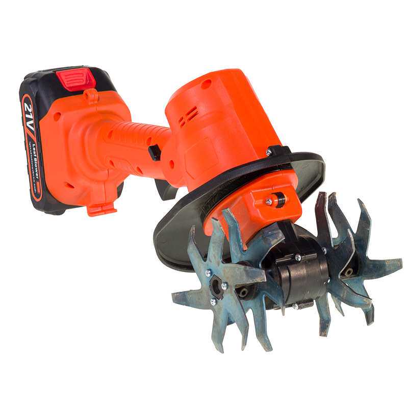 新款锂电微耕机除草松土小型小型翻土机犁地机家用电动锄头旋耕机