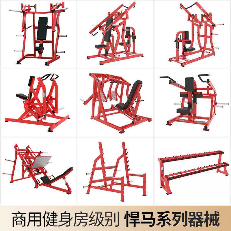社区健身房器材室内运动器械液压女士康复训练推胸举肩蹬腿训练器