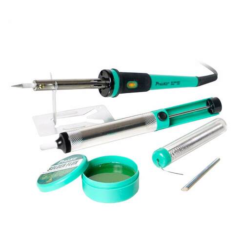 宝工电烙铁家用维修焊接套装40W六件套松香烙铁架吸锡器PK-916G
