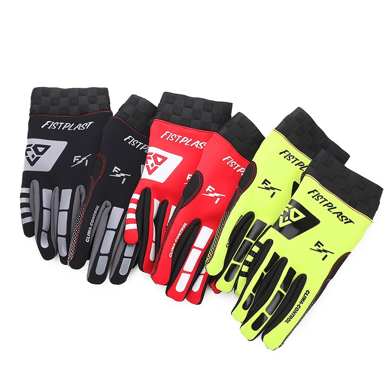 fistplast冬款全指触屏手套加绒防水防风越野摩托车耐磨长指手套