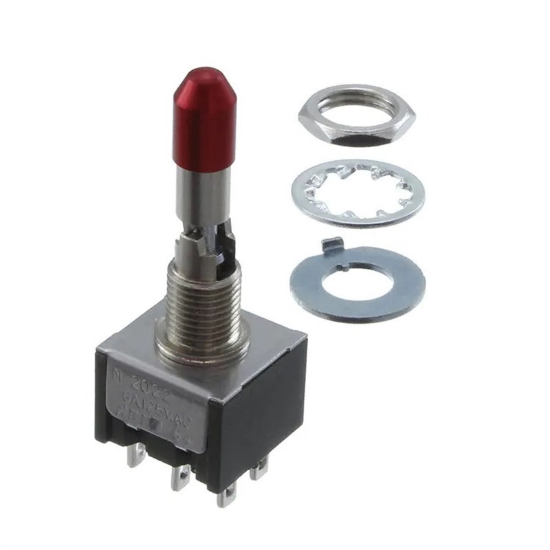 M-2022L防误动作误碰拨动钮子开关NKK日开带锁定功能