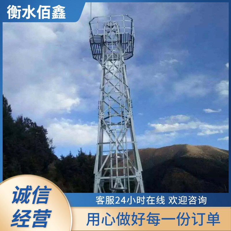 楼顶装饰工艺塔通讯铁塔 单管楼顶装饰塔工艺塔景观装饰塔通讯塔