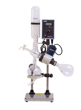 2L旋转蒸发仪 下出料收集便捷 真空显示实验室用旋转蒸发器R205B