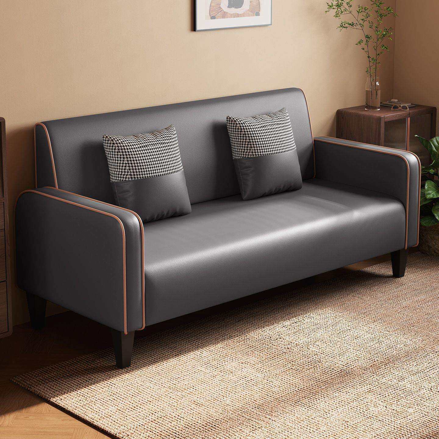 布艺沙发出租房公寓客厅沙发双人三人科技布小沙发一体组合沙发