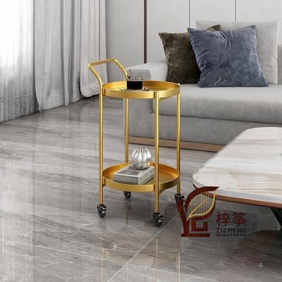 北欧轻奢小茶几推车客厅边几卧室可移动带轮子边柜角几阳台小圆桌