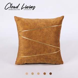 高档客厅沙发抱枕样板间KTV酒店装饰靠枕科P技布靠垫民宿餐厅靠背