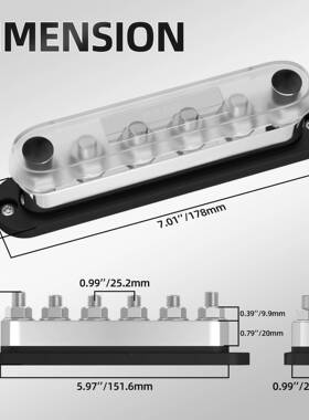 BB600T6M1-0红色流600A汽车汇排Bus流Bar汇线铜排接线排导排