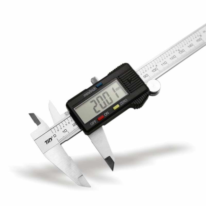 电子卡尺0-150mm数显游标卡尺 金属壳塑胶 防水卡尺