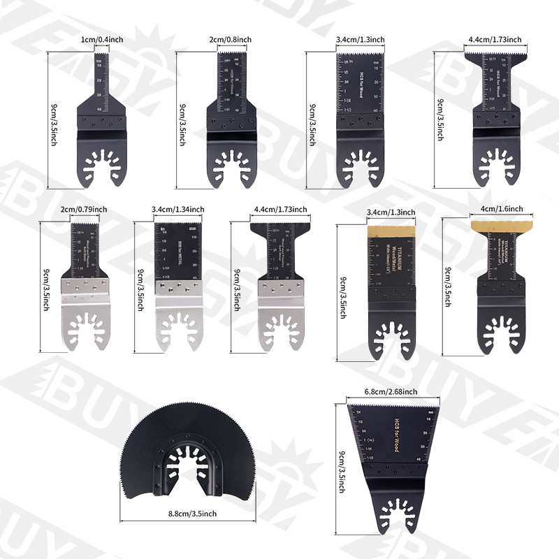 百益75件套万用宝锯条多功能锯片装修开孔切割木工工具