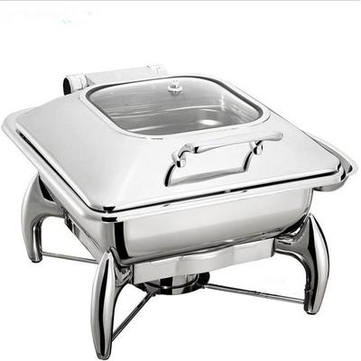 YUFEH宇辉1032B长方形液压翻盖可视自助餐炉电加热保温炉布菲炉