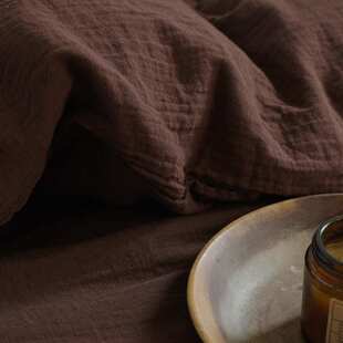 双层纱丨中式系带自然皱感全棉纱布四件套舒爽不粘身裸睡床品四季