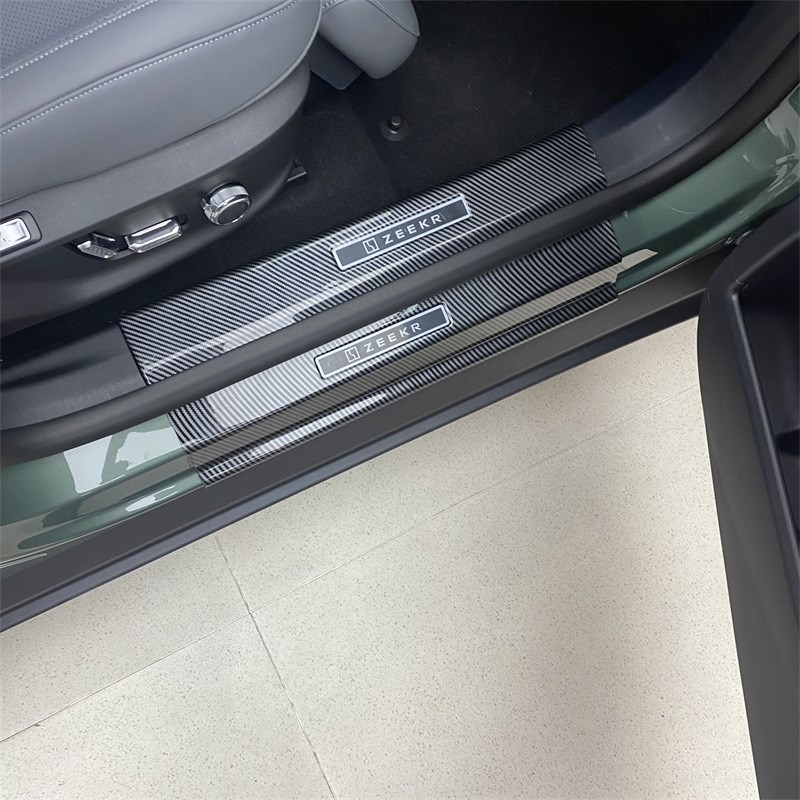 适用于极氪X门槛条迎宾踏板汽车内饰改装饰防刮后护板配件
