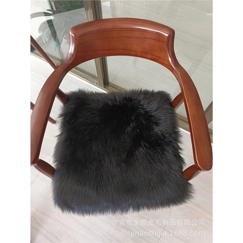 加工 长毛绒坐垫 电脑椅摇椅坐垫凳子方形加厚防滑椅子垫地垫