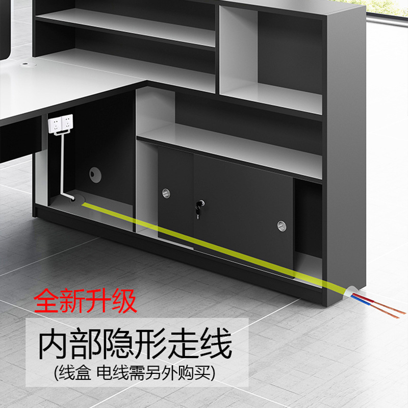 职员办公桌财务员工工位办公桌椅组合2/4/6/3人位8屏风卡座办公室