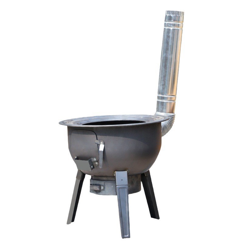 炉子家用柴火炉厂家烧木柴户外炉具便携式加厚一体柴火灶家用