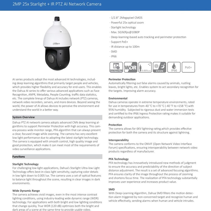 DH-SD49225XA-HNR原装英文机海外版