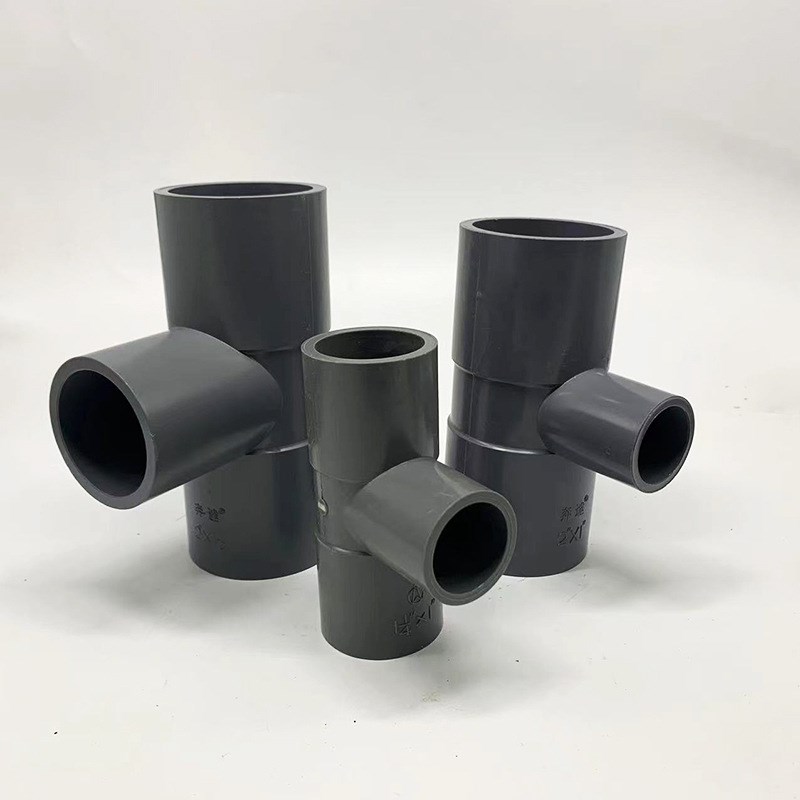 奔达PVC灰色塑料异径三通变径三通接头给水管配件下水管4寸5寸6寸