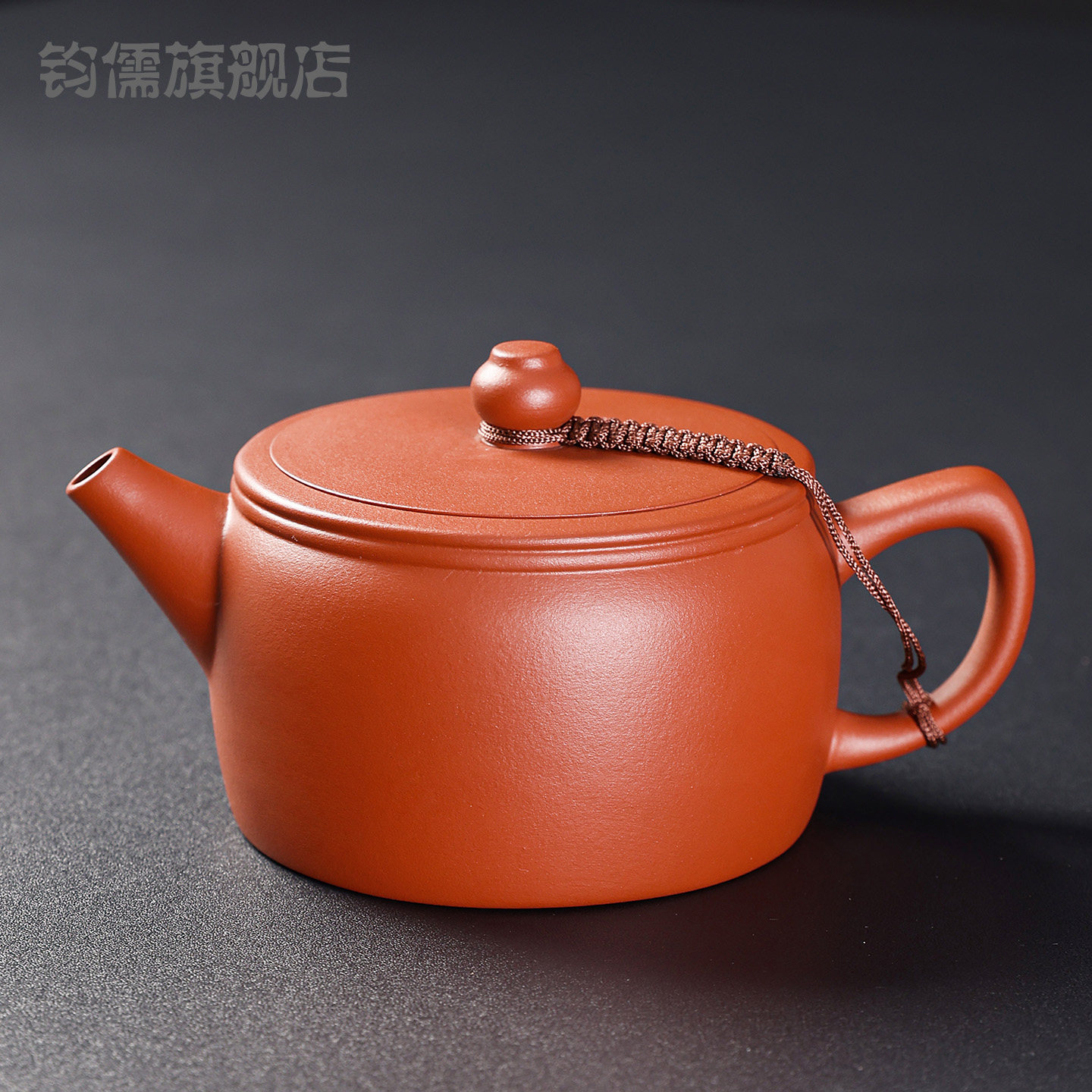 紫砂壶泡茶壶汉瓦壶350ml大容量原矿朱泥孔球中式家用功夫茶具