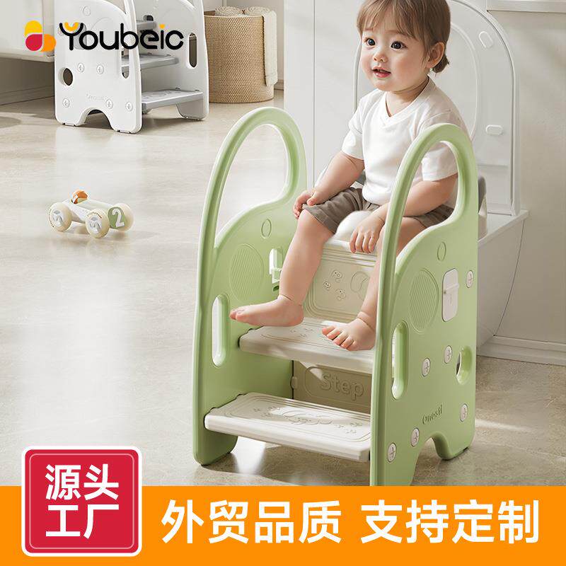 婴儿踩脚凳洗手台阶扶手凳洗脸凳儿童洗刷梯子洗漱梯台阶登高楼梯