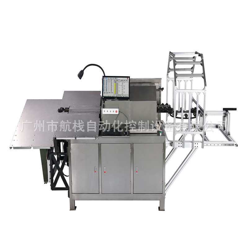 铁线货架挂钩自动自动送料折弯成型碰焊一体机 喷涂网钩焊接设备