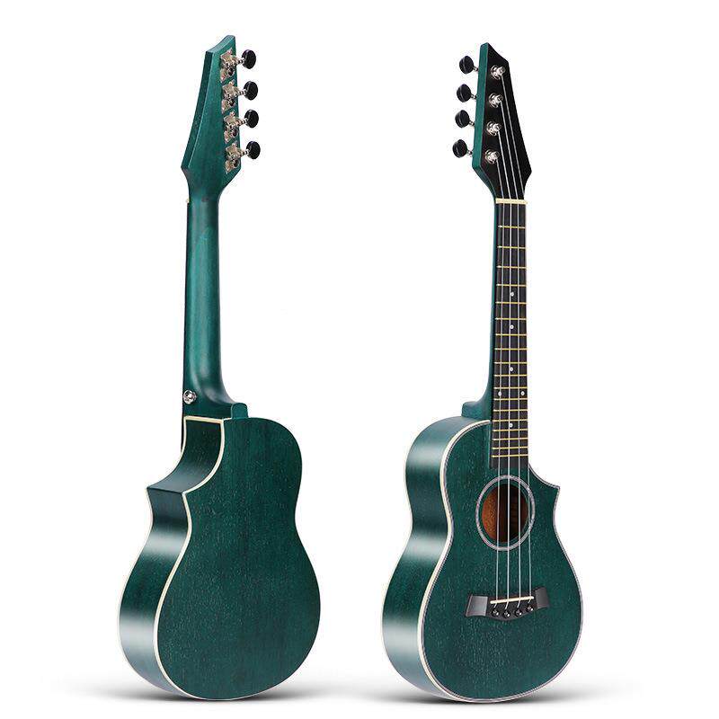 23寸电吉他尤克里里云杉桃花芯ukulele乌克丽丽夏威夷四弦小吉他