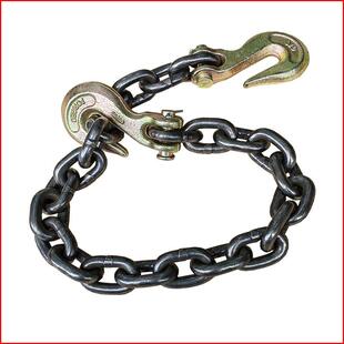 起重羊角抓钩双钩链条吊石头钢链吊车叉车吊装捆绑铁链卡链吊挂勾