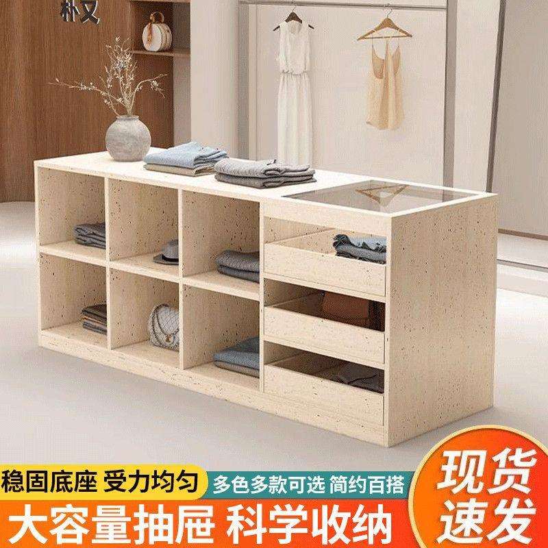 配件璃中岛流水收银台装饰品摆件展示店铺陈列储物柜陈列柜子