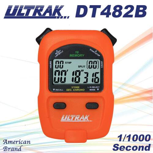 电子秒表DT482B定尔志ULTRAK奥赛克16道2排显示计时器千分一秒