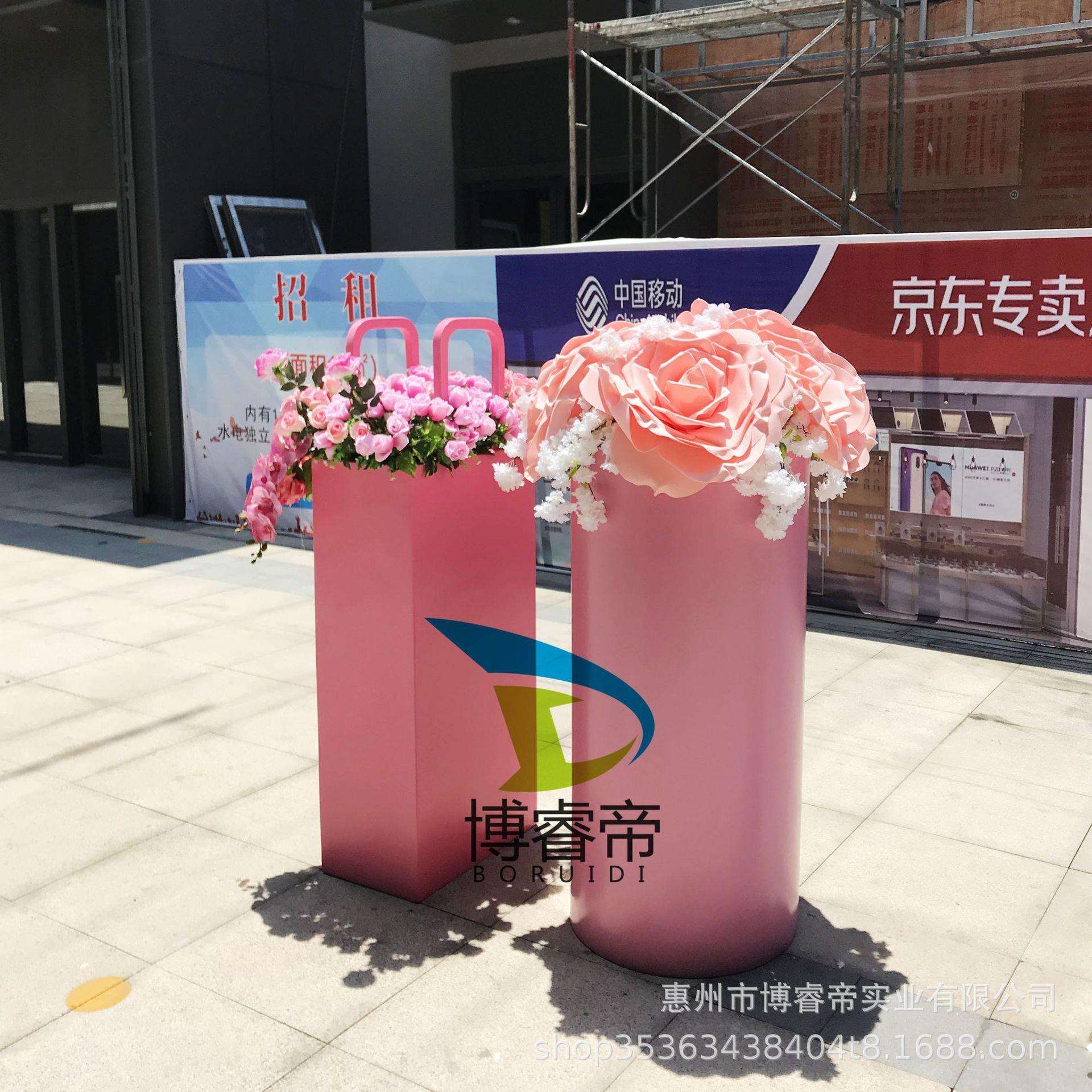 美陈商场酒店别墅售楼处组合落地花钵户外可学校防腐花箱树脂花盆