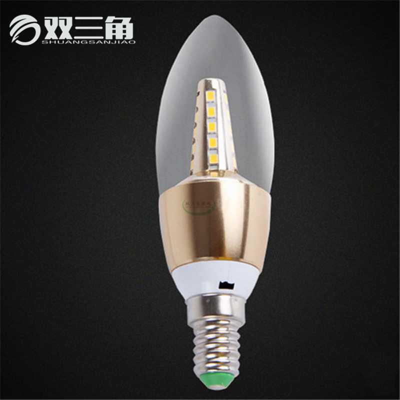 LED蜡烛灯  3W 5W新款拉尾泡蜡烛灯泡 E14小螺口尖泡led灯泡
