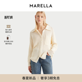 2026春夏新品 领毛针织衫 MARELLA 纯棉衬衫 3341046402 女装