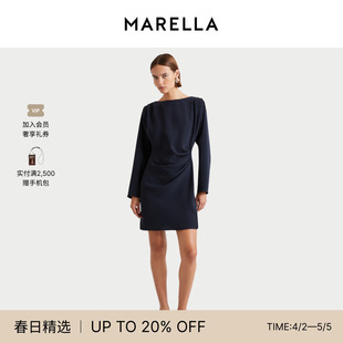 女装 2026春夏新品 MARELLA 圆领连衣裙3221146102 修身
