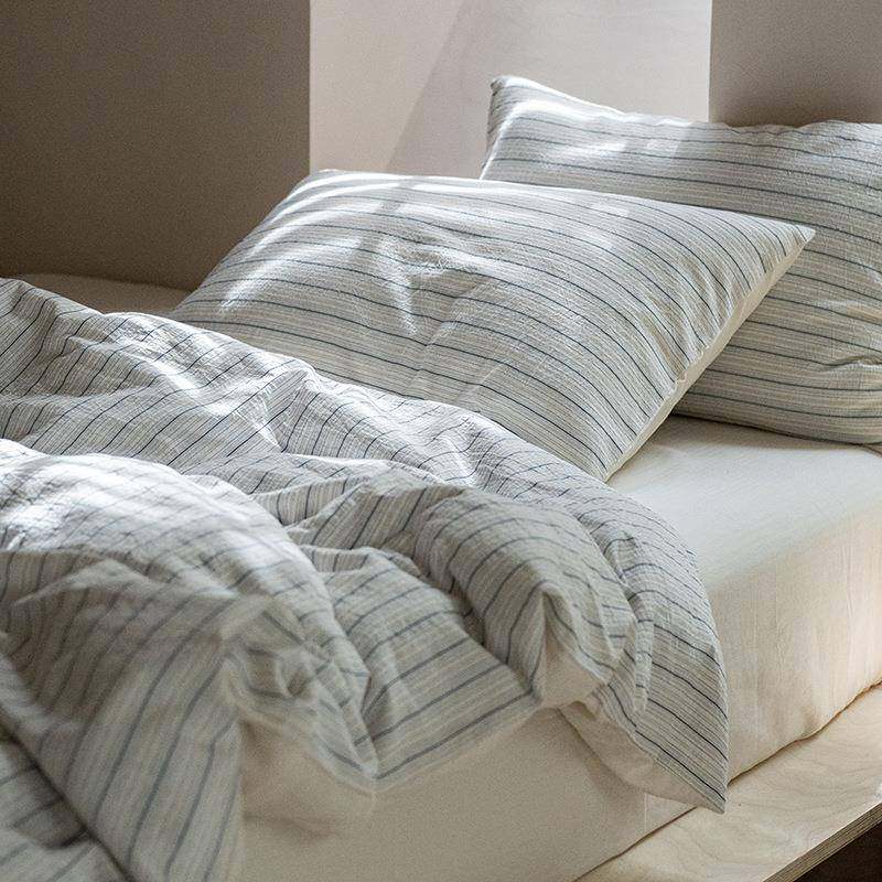 A类简约条纹现代全棉色织提花四件套床上用品纯棉床单被套床笠1.8,农用物资,其他肥料,淘宝优惠券,粉丝福利购,淘宝优惠卷