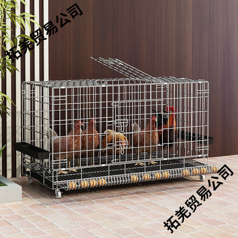 鸡笼养鸡家用子加粗大号养殖笼折叠鸭笼鹅笼狗笼自动滚蛋厂家直发