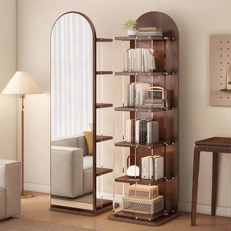 实木全身镜落地镜家用卧室可旋转移动大试衣镜子带书架一体穿衣镜,节庆用品/礼品,新娘配件,淘宝优惠券,粉丝福利购,淘宝优惠卷