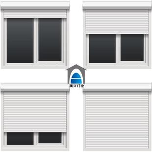 别墅车库防盗电动卷帘窗帘双层铝合金保温隔热自动卷帘门厂家