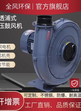 全风CX-65A透浦式中压鼓风机220/380V低噪音0.2KW助燃引风机200w