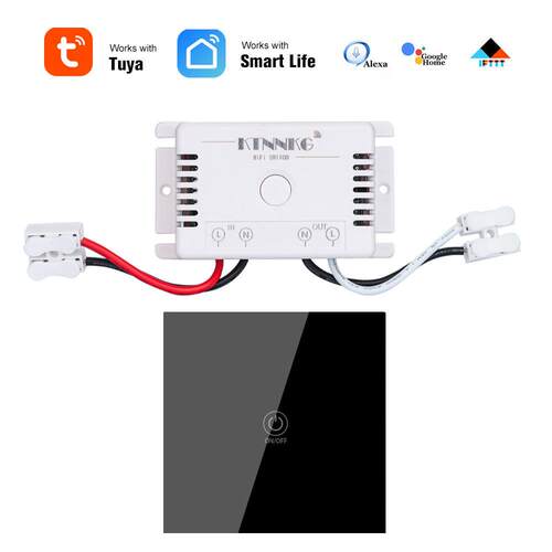 TUYA远程手机控制免布线随意贴遥控 LED灯具开关 WIFI 220V单路