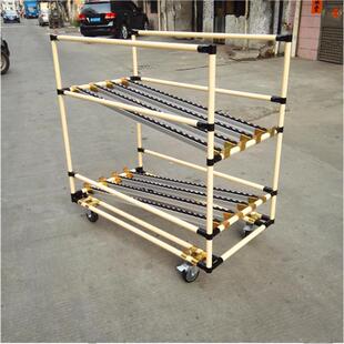 精益管流利条滑轨货架工厂生产车间仓库大型重型置物线棒货架定制