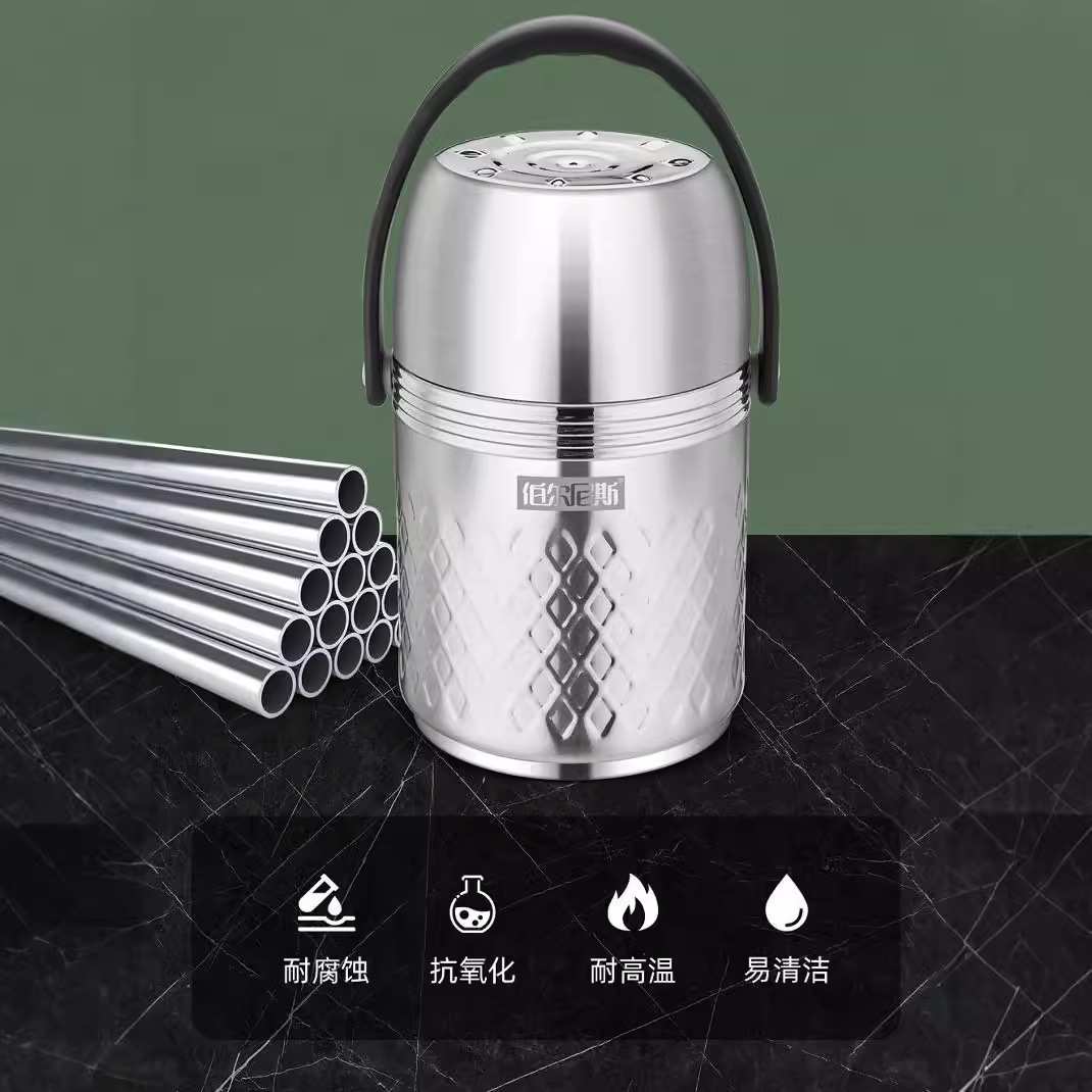 伯尔尼斯罗纳斯提锅不锈钢保温提锅多层大容量便当盒BENS-406