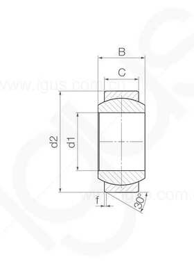 igus德国进口易格斯调心轴承EGLM窄形关节轴承自润滑免维护耐腐蚀