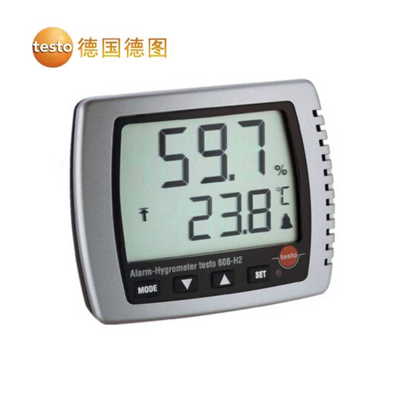 德图 testo608-H2带报警 数字高精度温湿度计 家用工业温湿度表