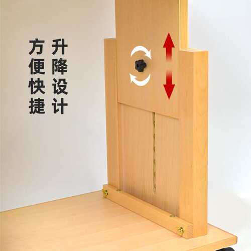 红榉木静物台60X90cm升降带抽屉美术石膏写生台临摹素描桌静物台
