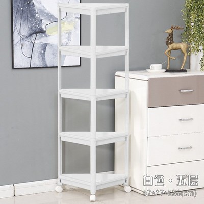 厨房置物架落地多层卫生间收纳架蔬菜水果整理架三角塑料架子