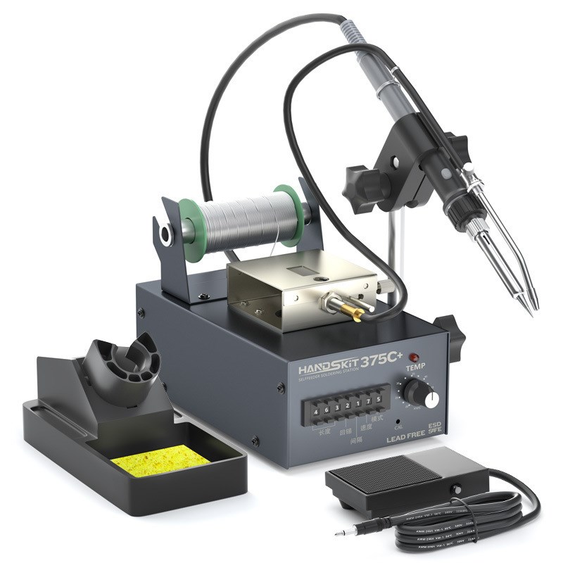 自动出锡吸锡器脚踏手柄按键出锡不卡锡双工作模式陶瓷发热芯